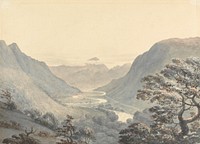 The Beautiful Vale and Mowddach River, Merionethshire by Moses Griffith