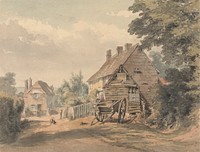 A Street in a Country Village by William Henry Hunt