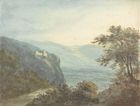 Mountainous Landscape with Castle on Hill