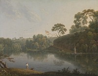 Landscape with a Lake and Boats