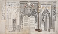 Record Drawing of the 1639 Altarpiece in Exeter Cathedral