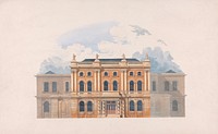 Design for the Mechanics' Institution, Basingstoke: Elevation