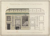 Headfort House, Ireland: Elevation of the Eating Parlor by Robert Adam