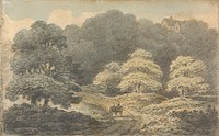 Album of Landscape and Figure Studies: Landscape Scene with Horse and Cart near Tunbridge Wells
