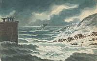 Album of Landscape and Figure Studies: Storm at Sea