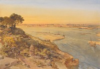 Allahabad, from the Right Bank of the Jumna by William Simpson