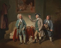 Edward Shuter, John Beard, and John Dunstall in Isaac Bickerton's "Love in a Village"