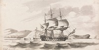 Goat Hill and Ships by Lt. Paul Sandby