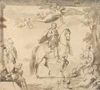 Preparatory Study for the decoration "Equestrian Portrait of George I"