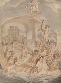 Cleopatra on the Cydnus to Meet Antony by Alfred Edward Chalon