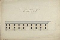 Cobham Hall, Kent: Elevation of the Stables by James Wyatt