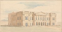 York House, London: Perspective View of the West Front