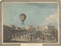 The First Balloon Ascent in England, September 1784, from the Artillery Ground, Moorfields