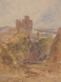 Tantallon Castle (?), a study