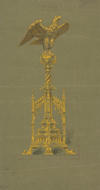 Designs executed for Jones and Willis, metal and wood-workers and church furniture manufacturers of Birmingham and London