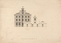 Whitton House, Middlesex: Elevation of the East Front