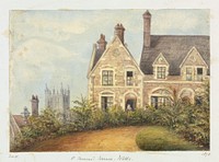 A House with Woman in the Doorway