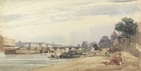 The Pont des Arts, Paris by Thomas Shotter Boys