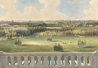 Boschbeek & Gorenendaal: View from Turret towards Posthuis, Blanchisferies, Haarlem and Zantvaard