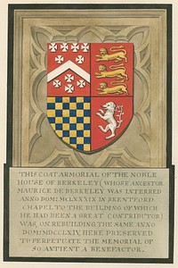 Coat Armoril of the Noble House of Berkeley from Brentford Church