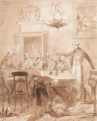 The Life of a Nobleman: Scene the Second - The First Party by Henry Dawe