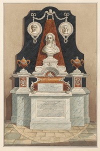 Memorial to Ann Tolson also to Caleb Cotesworth and Susannah, his Wife from Isleworth Church, attributed to Daniel Lysons