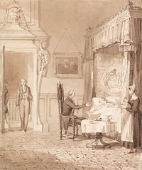 The Life of a Nobleman: Scene the Ninth - The Sick Room by Henry Dawe