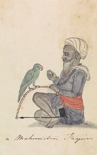 A Mohametan with his Parrot