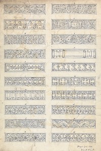 Twenty Designs for Gothic Friezes