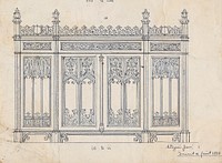 Design for a Gothic Screen