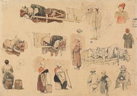 Sketches of Peasants and Work-Horses