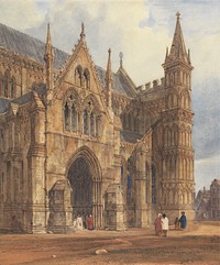 The North-West Porch of Salisbury Cathedral