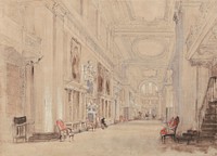Long Library at Blenheim Palace by David Cox