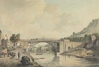 The Iron Bridge, Coalbrookdale by Thomas Frederick Burney