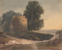 Landscape with Ruined Castle, Trees