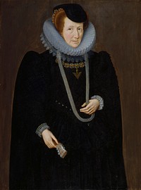 Portrait of a Woman, probably Mary, Lady Scudamore by Marcus Gheeraerts the younger
