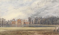 View of Kensington Palace from across the Round Pond