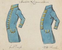 Side View of Two Naval Jackets; Masters and Commanders