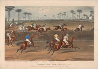 One of a set of four: Leamington Grand Steeple Chase ... 1837.  Plate 2.  Mr. Christian on Scripton ...