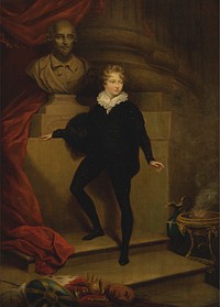 Master Betty as Hamlet, before a Bust of Shakespeare by James Northcote