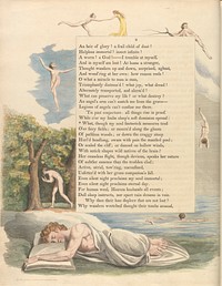 Young's Night Thoughts, Page 4, "What, though my soul fantastick measures trod" by William Blake.