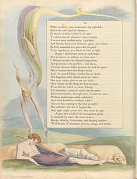 Young's Night Thoughts, Page 10, "Disease invades the chastest temperence" by William Blake.