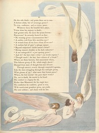 Young's Night Thoughts, Page 41, "One radiant Mark, the Deathbed of the Just" by William Blake.