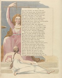 Young's Night Thoughts, Page 92, "When faith is virtue, reason makes it so" by William Blake.