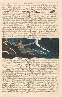The First Book of Urizen, Plate 11, "Two nostrils bent down to the deep . . . ." (Bentley 13) by William Blake