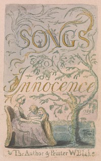 Songs of Innocence and of Experience, Plate 2, Innocence Title Page (Bentley 3)