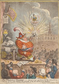 The Theatrical Bubble: Being a New Specimen of the Astonishing Powers of the Great Politico-Punchinello, in the art of Dramatic Puffing