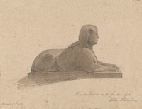 Roman Sphinx in the Gardens of the Villa Albani