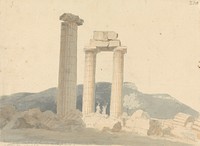 Ruins of the Temple of Jupiter on the Plains of Nemea