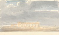 Second Temple of Hera, in the Foreground, First Temple of Hera in the Background, at Paestum by Sir Robert Smirke the younger